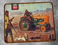 Plaque metal vintage Someca Super Som 40