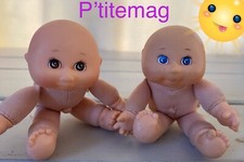 Lot 2 Anciennes poupées Patouf  Cabbage patch Kids Mattel 1996.  11 cm