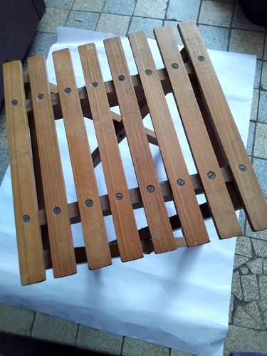 Tabouret pêche pliant - tabouret, bois