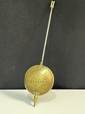 Ancien balancier pendule horloge en laiton