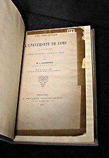 Les privilèges de l'université de Lois d'Orléans à propos d'un document