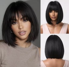 Perruque Synthétique Noir Wig