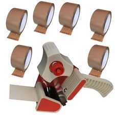 Dérouleur Pour Ruban Adhésif + 6 Rouleaux De Ruban Adhésif
