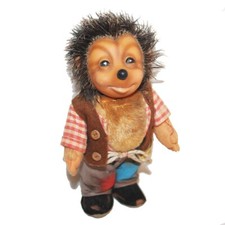 Ancienne poupée hérisson Mecki STEIFF 17 cm