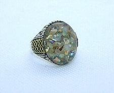 Bague homme en argent fait