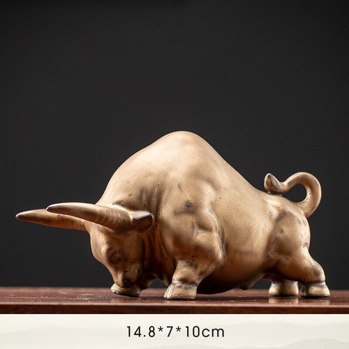 Porcelain bull table - porcelain,