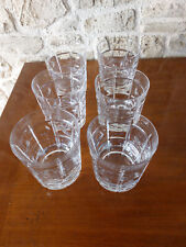 SERVICE A WISKY 6 VERRES CRISTAL DE SEVRES