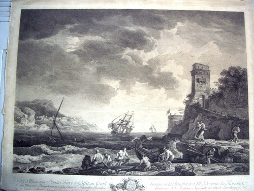 Vue naples vernet - vue, (joseph)