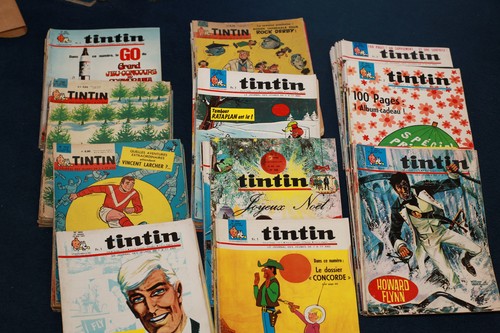 Tintin lot 115 numéros - tintin,