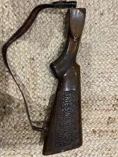 Ancienne Crosse  De Fusil Gravée