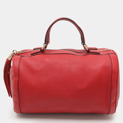 Sac boston gucci soho cuir - en,