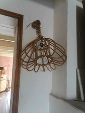 Lustre 1960 1970 Osier Rotin 