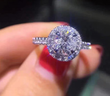 Bague de fiançailles Halo