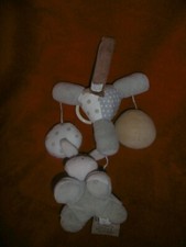 Doudou Mobile Musical Cappuccino NATTOU Beige Gris Pois