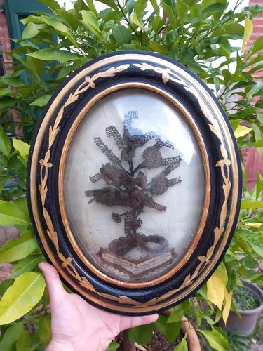 Grand reliquaire verre bombé - grand,