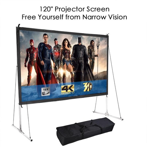 120inch projector screen with - projector,