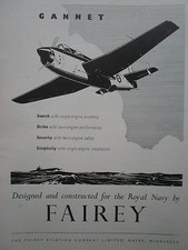 7/1952 PUB FAIREY GANNET ANTI