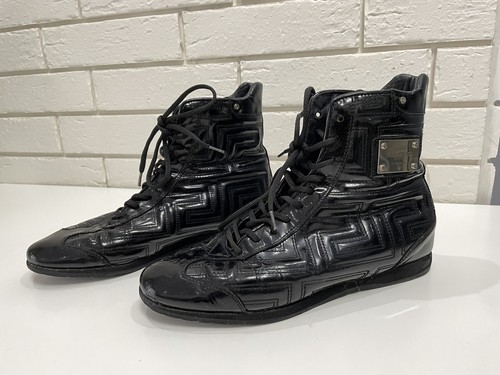 Bottes cuir verni noir - bottes, en