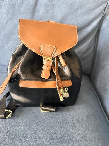Sac dos ville noir marron - à,