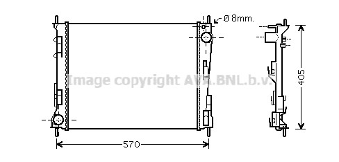 Radiateur eau renault twingo - radiateur,