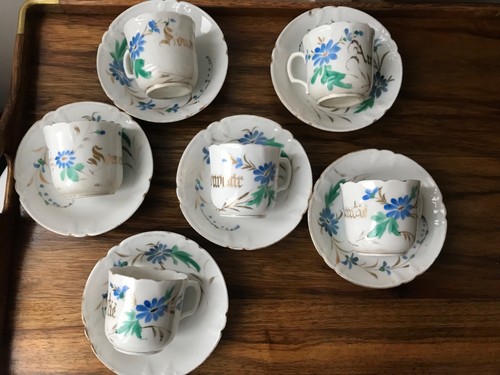 Ensemble six tasses à - de,