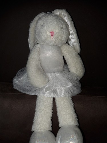 Doudou lapin blanc avec - lc/doudou,