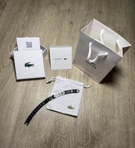 Bracelet lacoste neuf noir - bracelet,