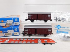 2X ROCO H0 AC 4374 Wagon De Fret Couvert 134 5 753-4 DB MINT + BOX #DM5-0,5