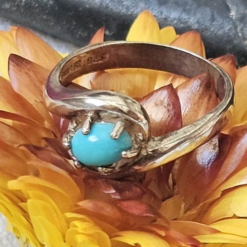 Bague argent turquoise neuve - turquoise,