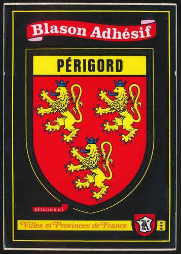 Carte postale blason adhésif - postale,