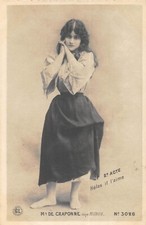 CPA CELEBRITE / Mlle DE CRAPONNE /ARTISTE DE CABARET /FEMME 1900 / ART NOUVEAU