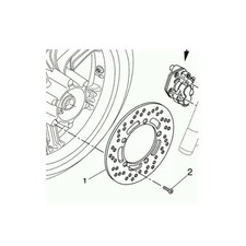 Yamaha 5B2-F582T-00 - Disque de frein avant - gauche - X-city 125/250 2008-13