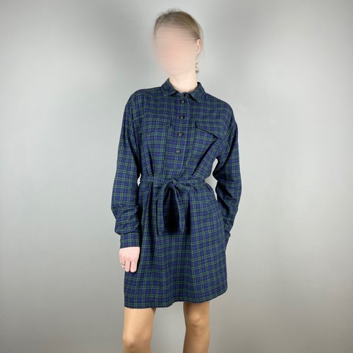 Robe chemise ceinturée femme