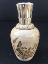 LAMPE BERGER EN GRÈS D'ART SIGNÉ J.BREUGNOT BR À DÉCOR DE CANARDS SAUVAGES