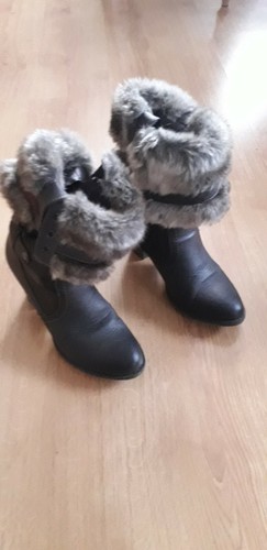 Bottines marron avec fausse