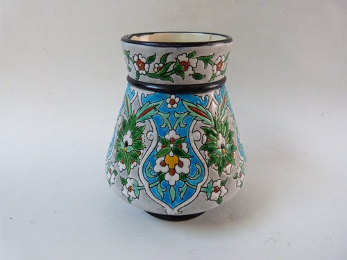 Vase émail bordeaux - vase,