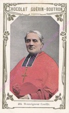 Chromo CHOCOLAT GUéRIN BOUTRON Monseigneur Couillé livre d or n 484 /500