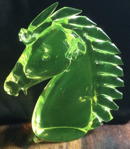 Sculpture verre ouraline de - sculpture, en
