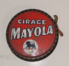 ancienne boite de cirage Mayola n°3 C lion noir Collection  Publicité  épicerie