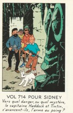 TINTIN  vignette publicitaire