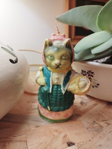 Figurine bougie chat - en,