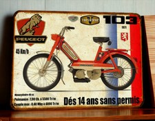 Plaque métal Peugeot 103