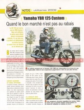YAMAHA YBR 125 Custom 2009 Joe Bar Team Fiche Moto #008690