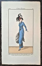 Roger BRODERS Pochoir Mode Art Déco N°23-1912 JOURNAL DES DAMES ET DES MODES