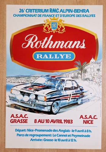 Affiche publicitaire rothmans - affiche,
