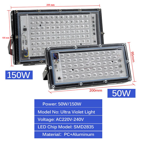 Projecteur led lumière - uv, (lumière