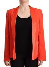Veste Manteau Orange À