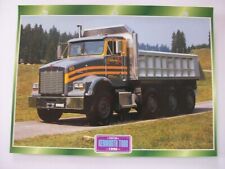 CARTE FICHE CAMION PORTEUR KENWORTH T800 1996
