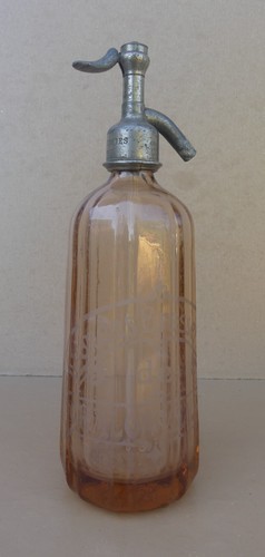 Ancien siphon rose grandes - ancien,