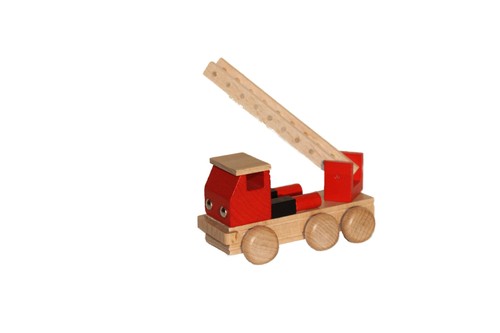 Jouet bois pompier - bois,